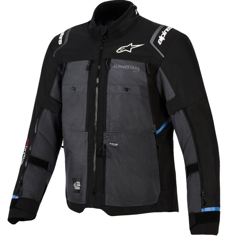 Alpinestars Cusco Drystar motoros kabát fekete-sötétszürke