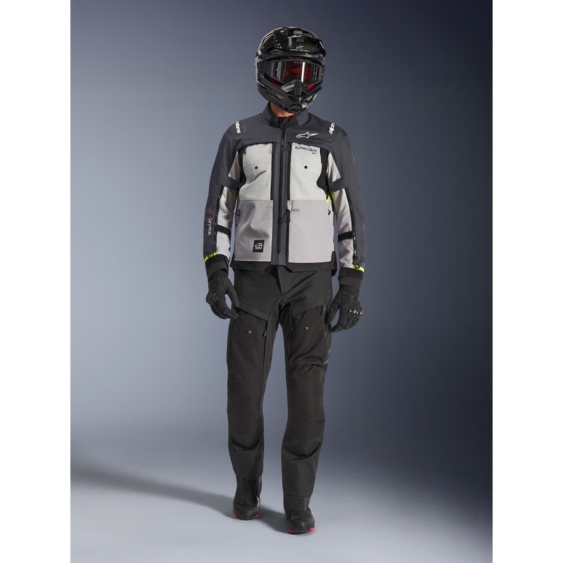 Alpinestars Cusco Drystar motoros kabát világosszürke-világoskék-sötétkék
