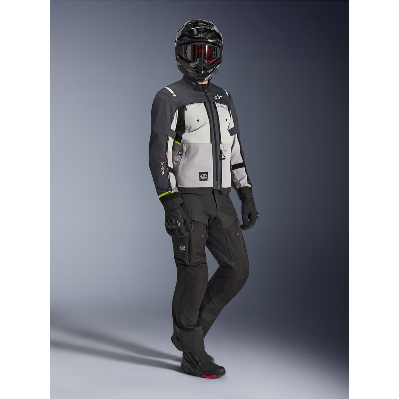 Alpinestars Cusco Drystar motoros kabát világosszürke-világoskék-sötétkék