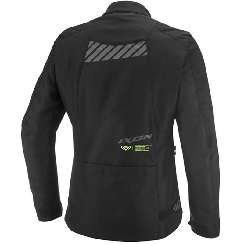 IXON Tyr női motoros kabát fekete-fluo sárga