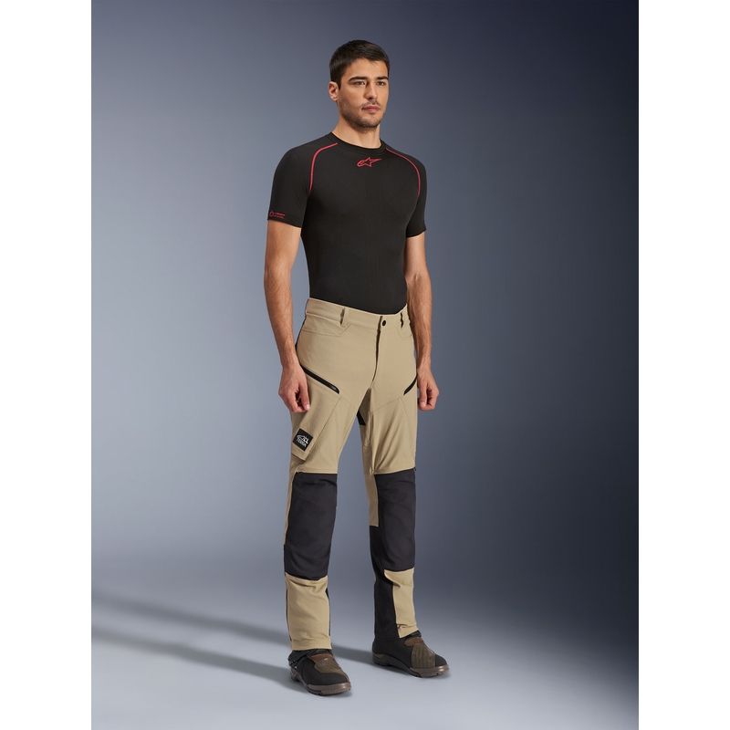 Alpinestars Explore AST motoros nadrág világosbarna-fekete