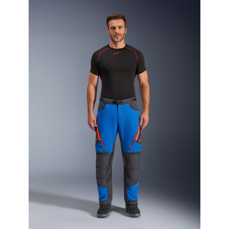 Alpinestars Maxdura Dual motoros nadrág kék-sötétszürke-narancssárga