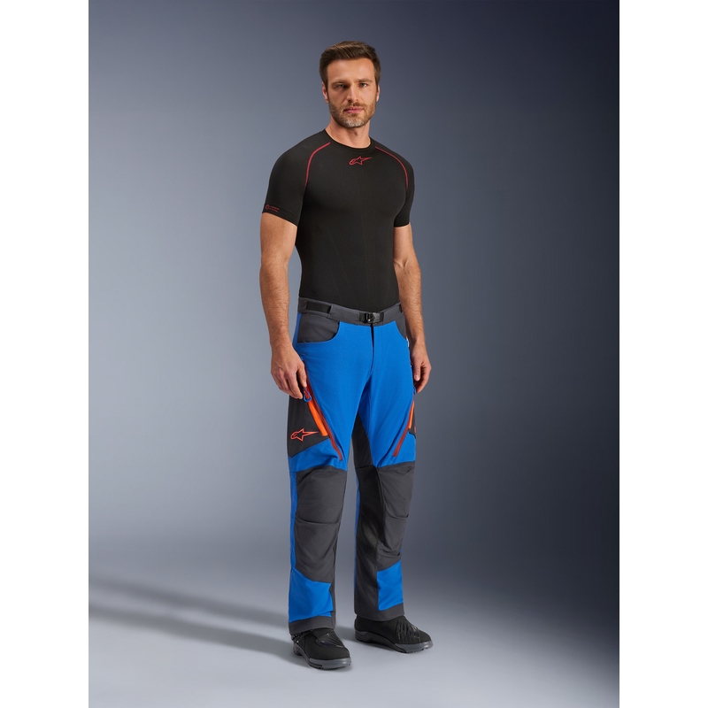 Alpinestars Maxdura Dual motoros nadrág kék-sötétszürke-narancssárga
