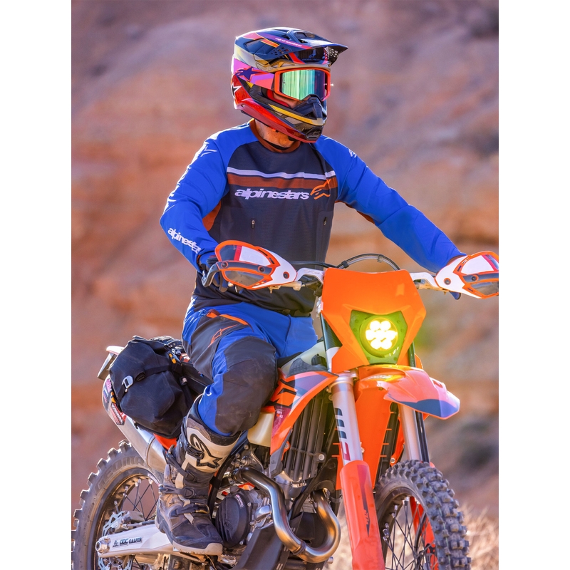 Alpinestars Maxdura Dual motoros nadrág kék-sötétszürke-narancssárga