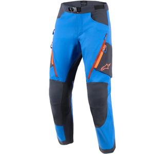 Kalhoty na motorku Alpinestars Maxdura Dual modro-tmavě šedo-oranžové