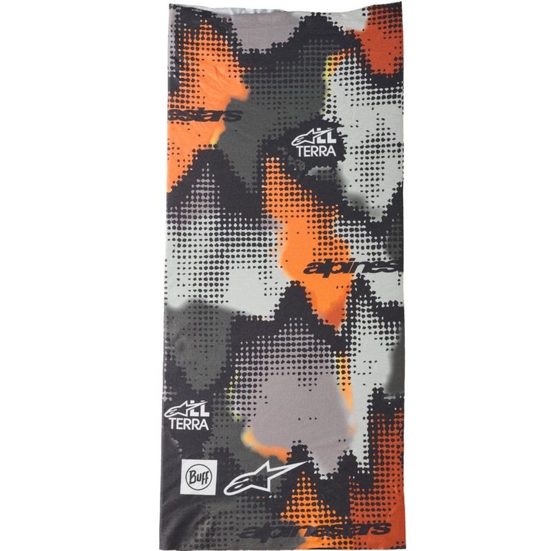 Alpinestars Buff Nazca nyakmelegítő camo-szürke-fluo narancssága