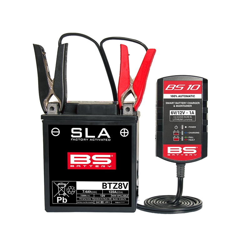 Akkumulátor töltő BS-BATTERY AUTOMATIC (suitable also for Lithium) 6/12V 1000mA