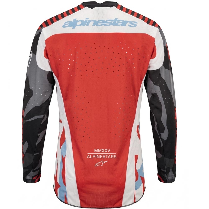 Alpinestars Techstar Beast Coast limitált kiadású motokrossz mez szürke-fekete-narancssárga