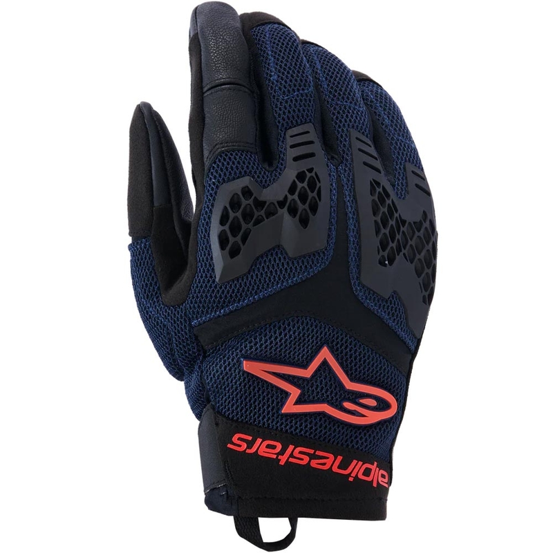 Alpinestars Manti Air motoros kesztyű sötétkék-fluo piros-fekete