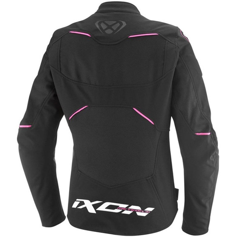 IXON Meteor 31 Lady női motoros kabát fekete-fehér-rózsaszín