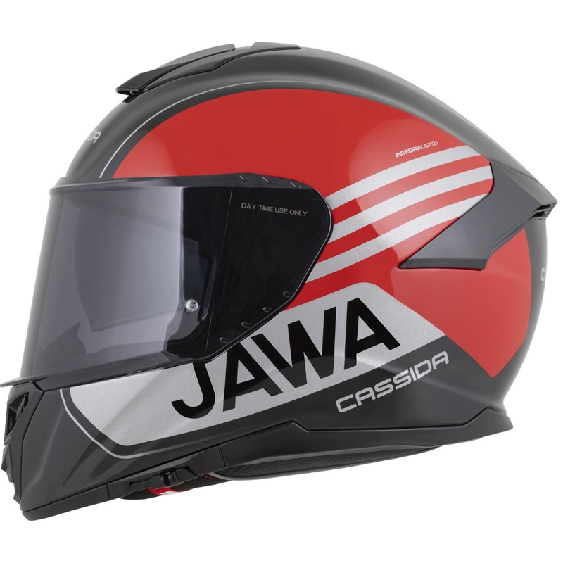 Cassida Integral GT 2.1 Jawa Sport zárt motoros bukósisak fekete-gyöngyház piros-ezüst