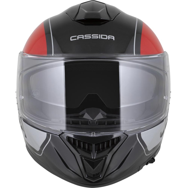 Cassida Integral GT 2.1 Jawa Sport zárt motoros bukósisak fekete-gyöngyház piros-ezüst