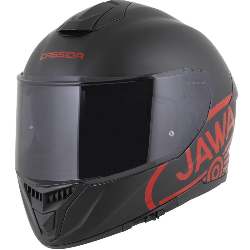 Cassida Integral GT 2.1 Jawa Solid zárt motoros bukósisak matt fekete-fényes piros