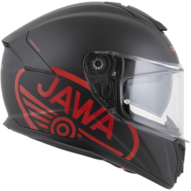 Cassida Integral GT 2.1 Jawa Solid zárt motoros bukósisak matt fekete-fényes piros