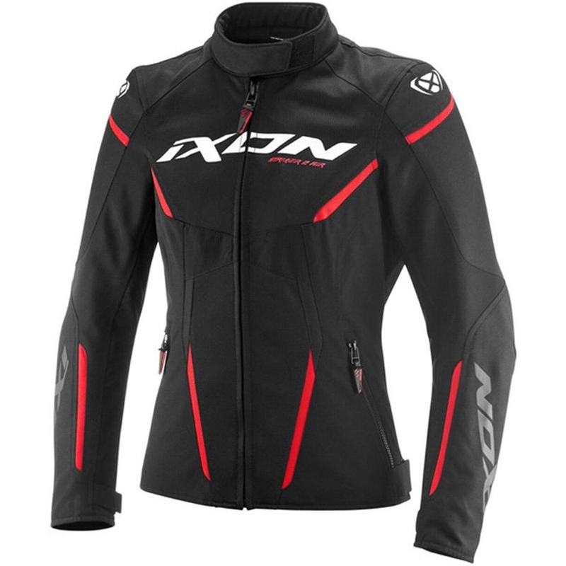 IXON Striker 2 Air WP Lady női motoros kabát fekete-piros