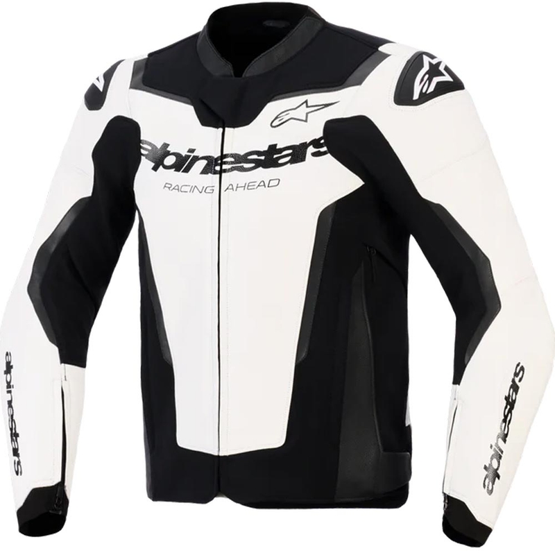 Alpinestars GP Force V2 motoros bőrkabát fehér-fekete