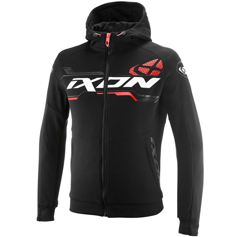 IXON Touchdown Ultra motoros kabát fekete-fehér-piros