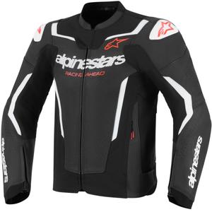 Kožená bunda na motorku Alpinestars GP Force V2 Airflow černo-bílá