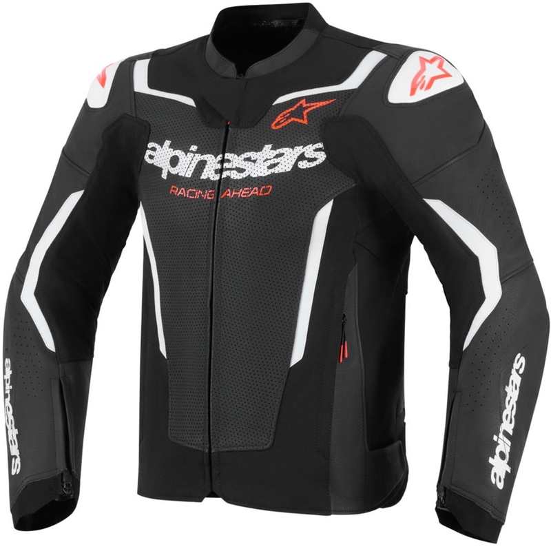 Alpinestars GP Force V2 Airflow motoros bőrkabát fekete-fehér