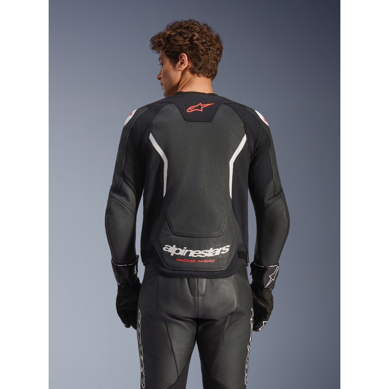 Alpinestars GP Force V2 Airflow motoros bőrkabát fekete-fehér