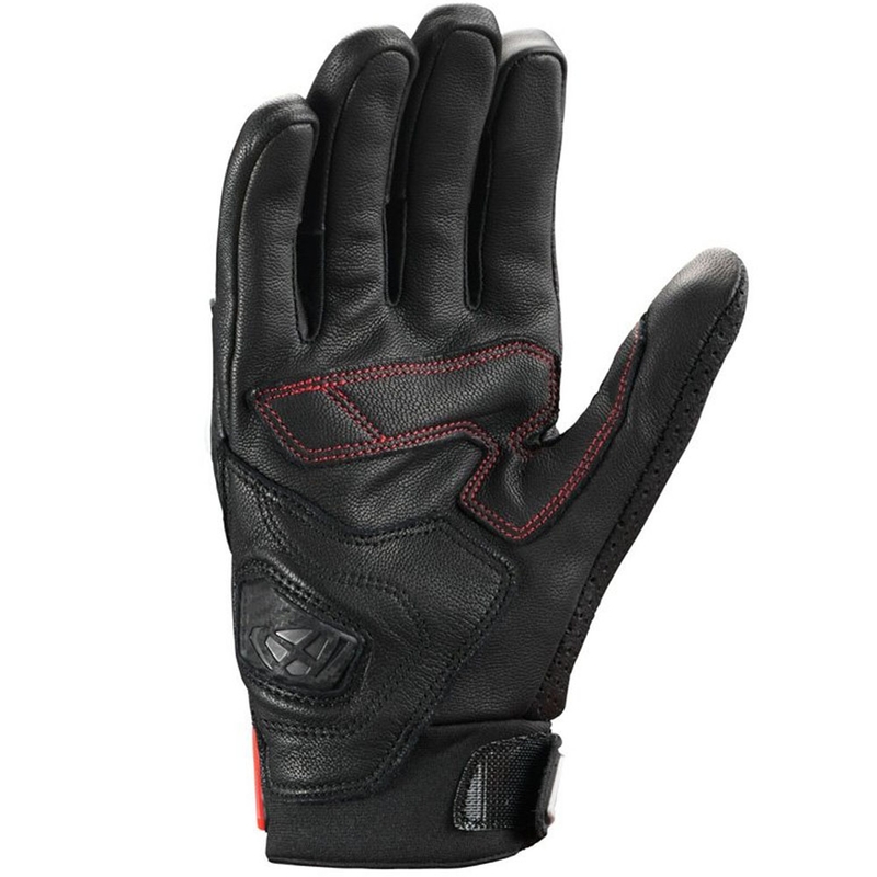 IXON Mirage Leather motoros kesztyű fekete-fehér-piros