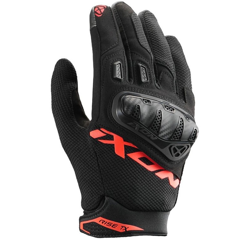 IXON Rise TX motoros kesztyű fekete-fluo piros