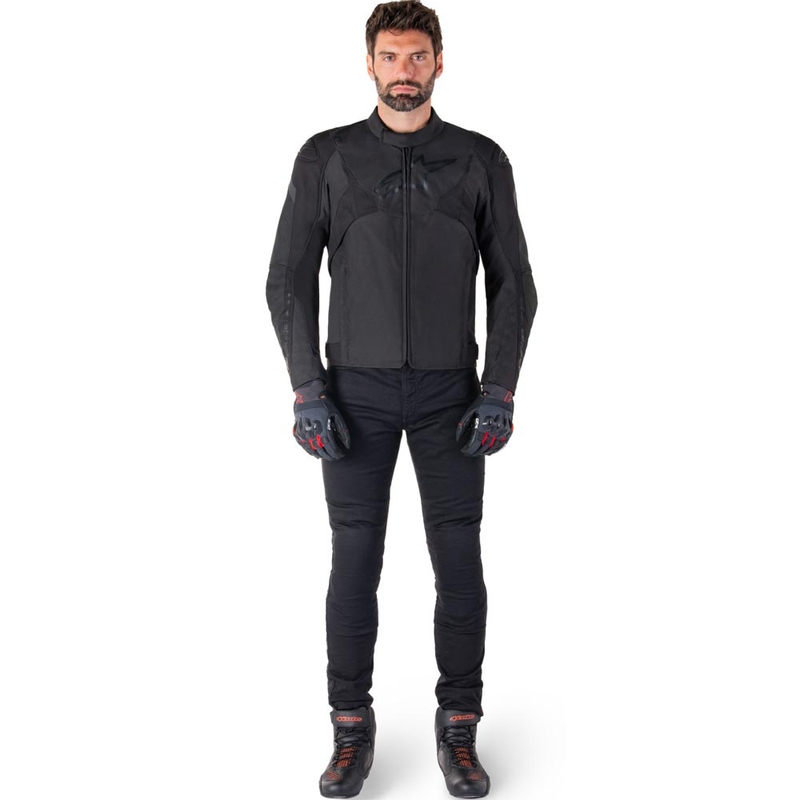 Alpinestars T-JAWS V4 Waterproof motoros kabát fekete-fekete