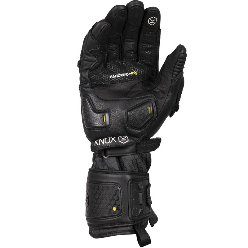 Knox Handroid All Black Mk5 motoros kesztyű fekete