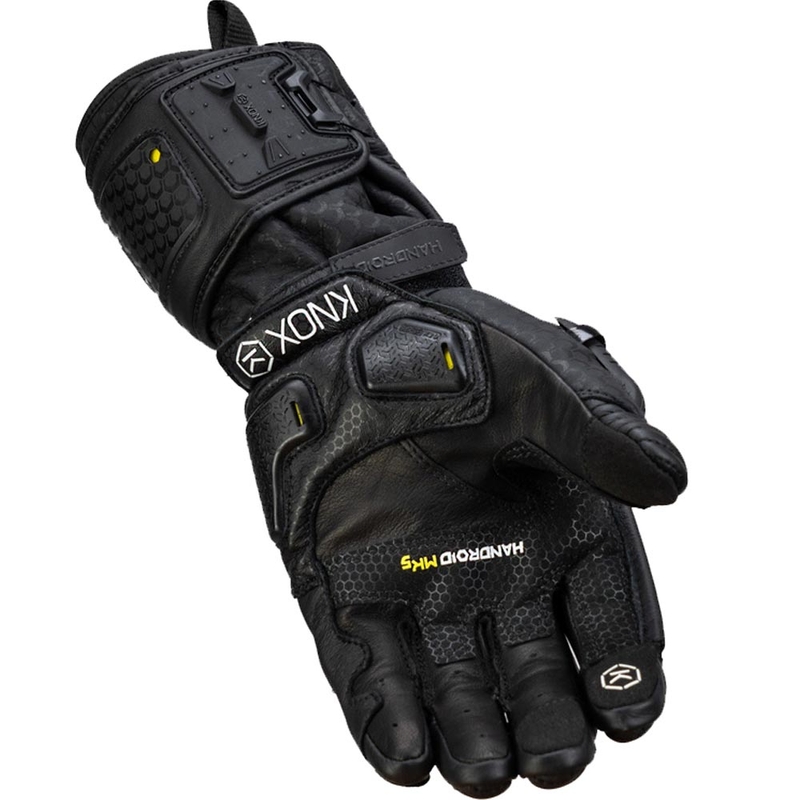 Knox Handroid All Black Mk5 motoros kesztyű fekete