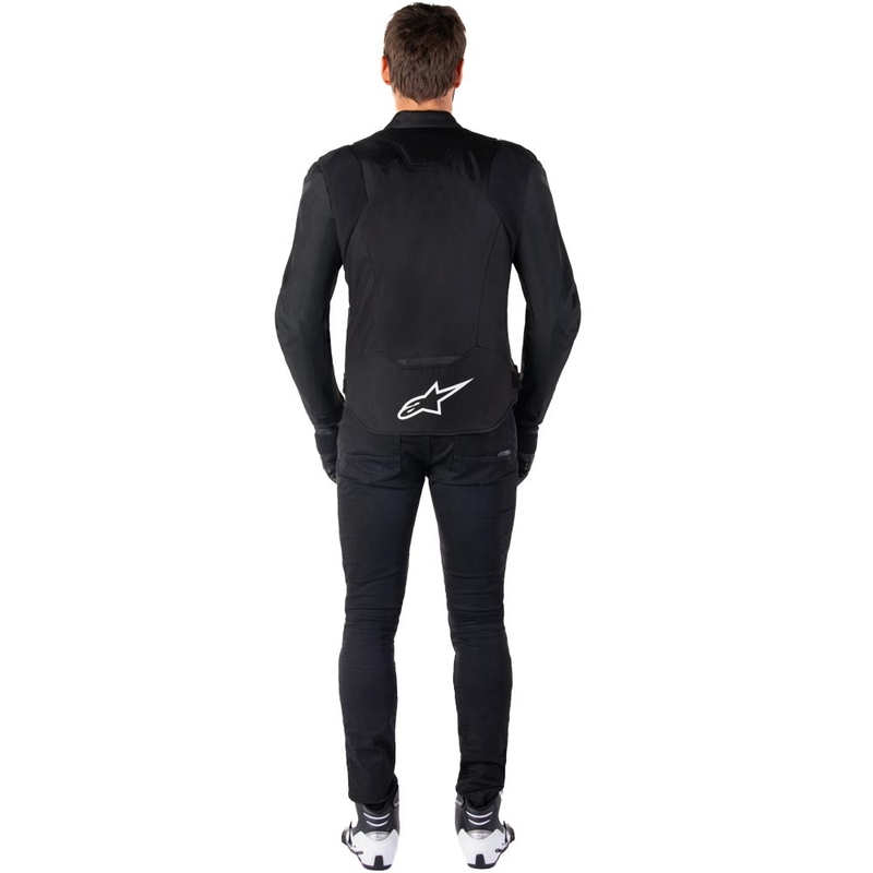 Alpinestars T-JAWS V4 Waterproof motoros kabát fekete-fehér