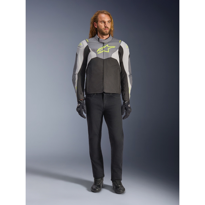 Alpinestars T-JAWS V4 Waterproof motoros kabát fekete-világosszürke-szürke