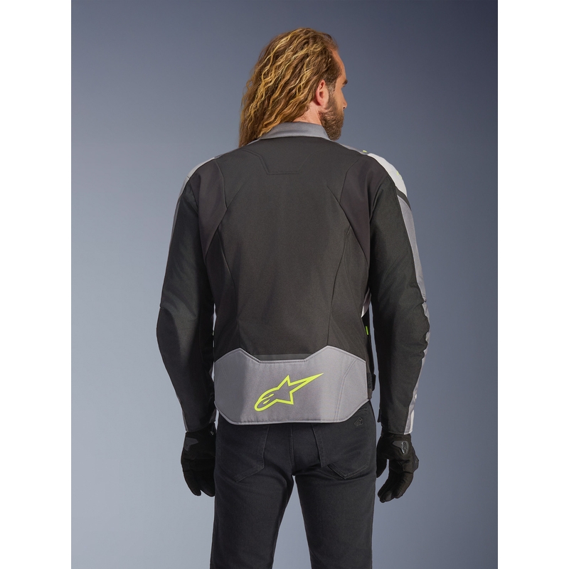 Alpinestars T-JAWS V4 Waterproof motoros kabát fekete-világosszürke-szürke
