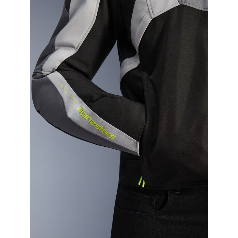 Alpinestars T-JAWS V4 Waterproof motoros kabát fekete-világosszürke-szürke