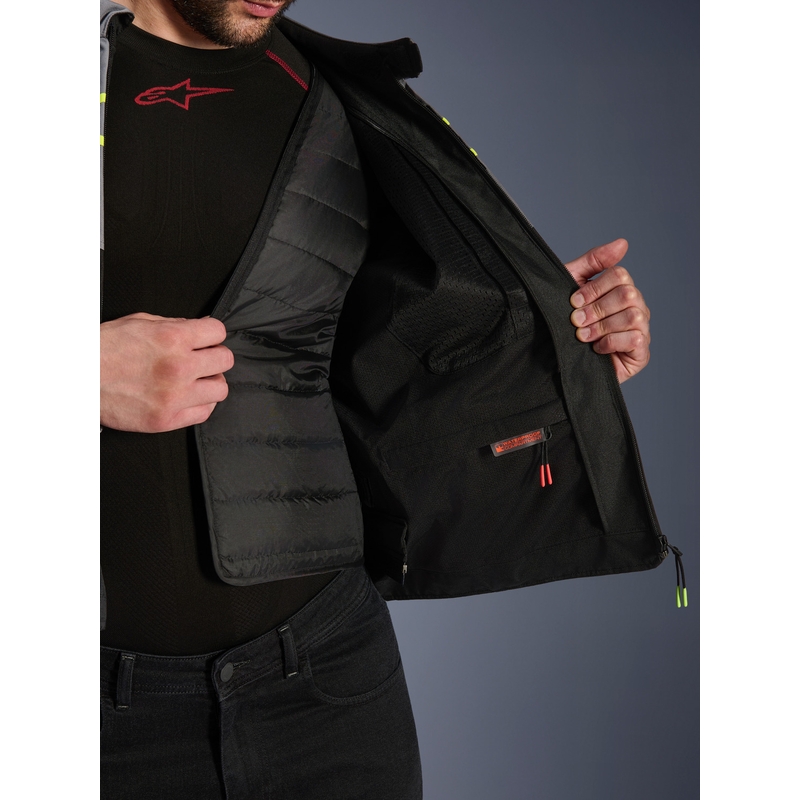 Alpinestars T-JAWS V4 Waterproof motoros kabát fekete-világosszürke-szürke