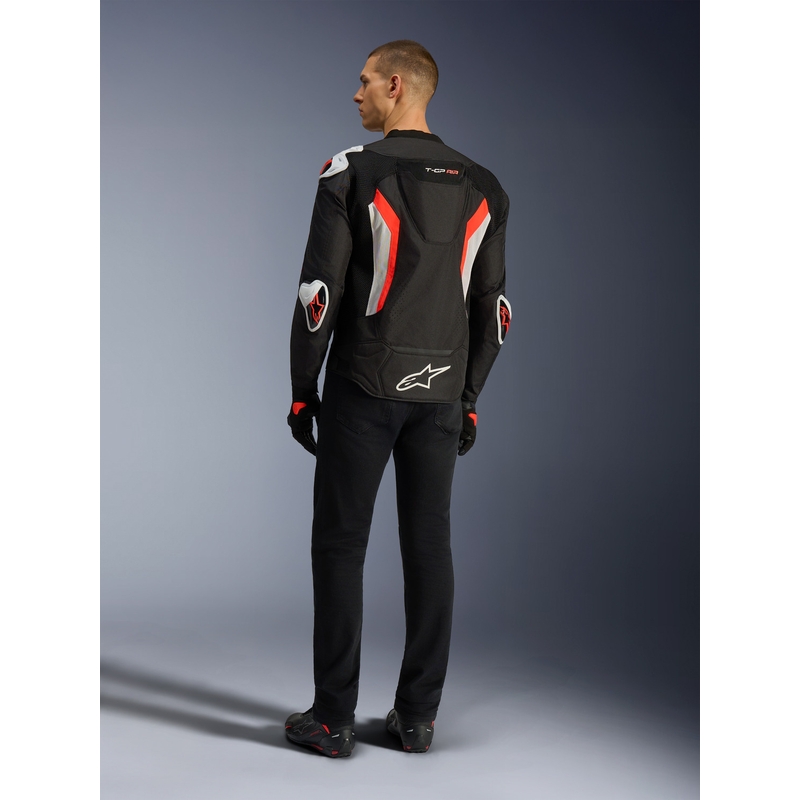 Alpinestars T-GP AIR motoros kabát fekete-fluo piros