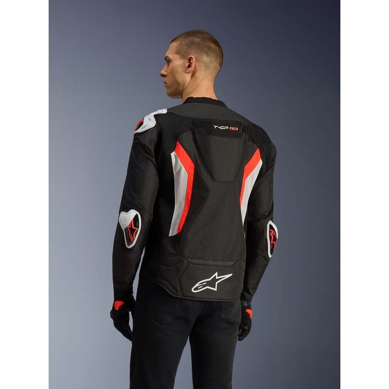 Alpinestars T-GP AIR motoros kabát fekete-fluo piros