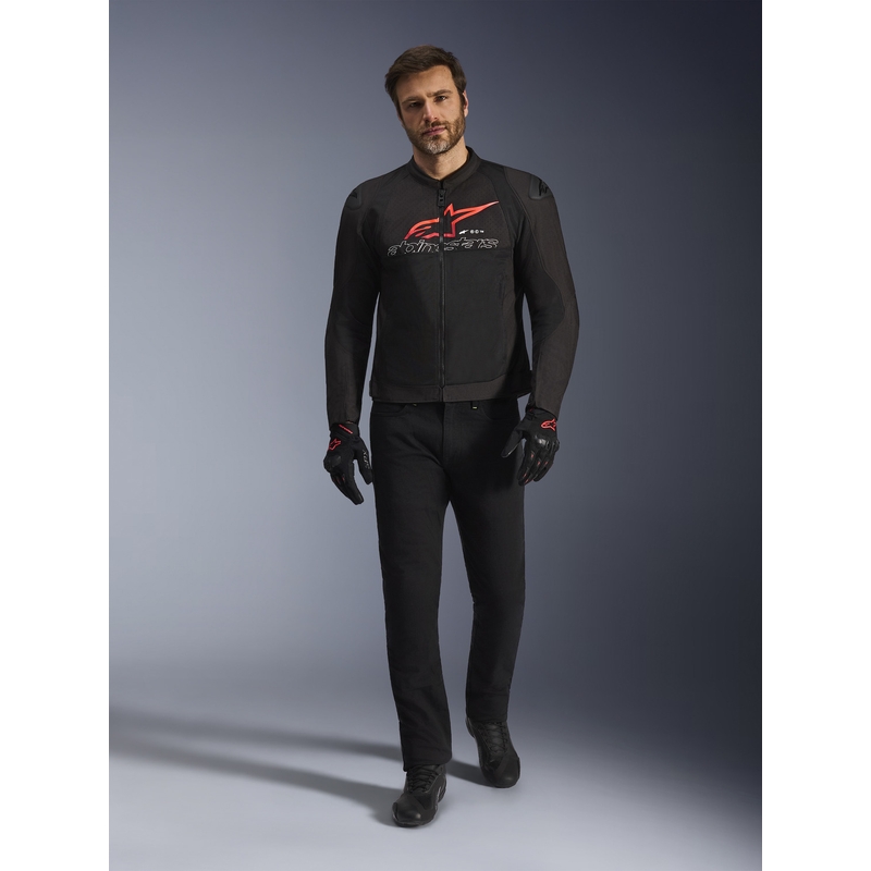 Alpinestars SMX Air motoros kabát fekete-piros-fehér
