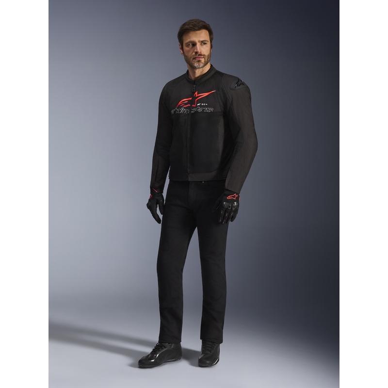 Alpinestars SMX Air motoros kabát fekete-piros-fehér