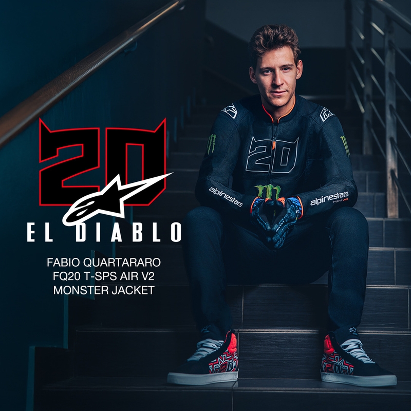 Alpinestars T-SPS Air V2 Monster FQ20 kollekció motoros kabát fekete-fehér