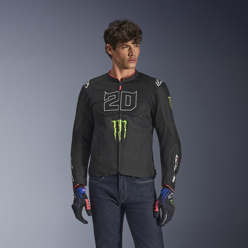 Alpinestars T-SPS Air V2 Monster FQ20 kollekció motoros kabát fekete-fehér