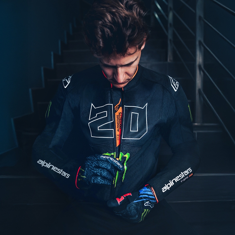 Alpinestars T-SPS Air V2 Monster FQ20 kollekció motoros kabát fekete-fehér