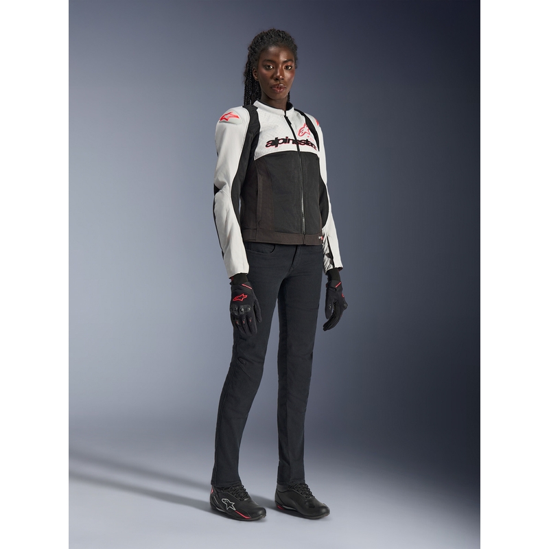 Alpinestars Stella SMX Air női motoros kabát világosszürke-fekete-rózsaszín
