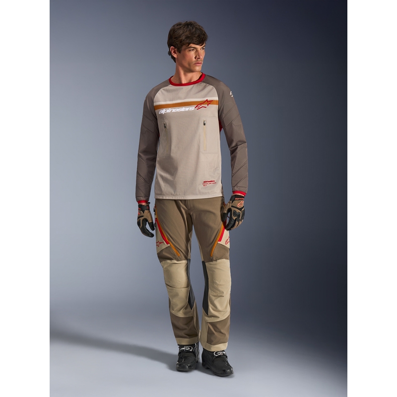 Alpinestars Maxdura Dua motokrossz mez barna-narancssárga