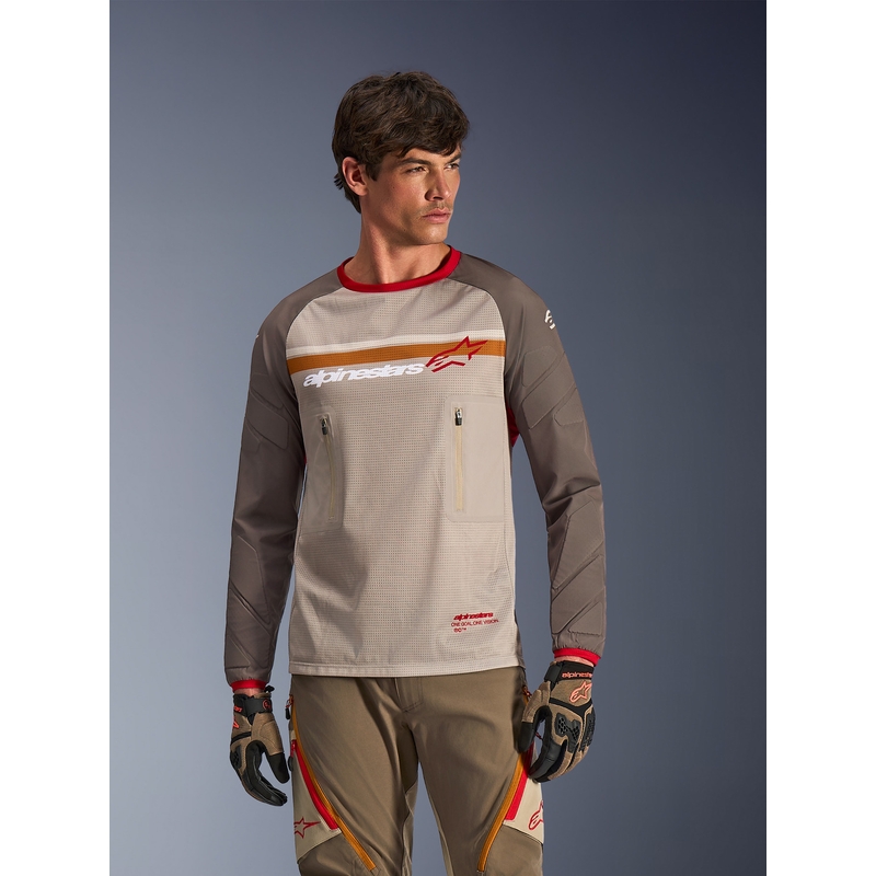 Alpinestars Maxdura Dua motokrossz mez barna-narancssárga