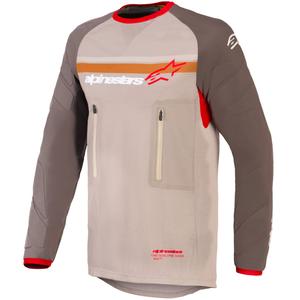 Motokrosový dres Alpinestars Maxdura Dual hnědo-oranžový