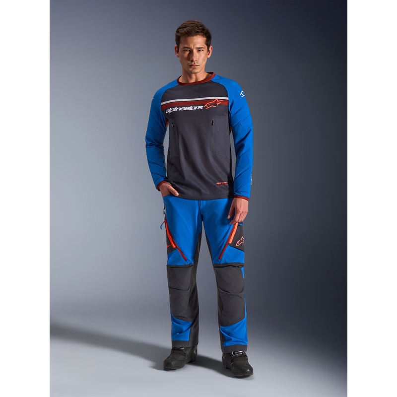 Alpinestars Maxdura Dua motokrossz mez sötétszürke-kék-narancssárga