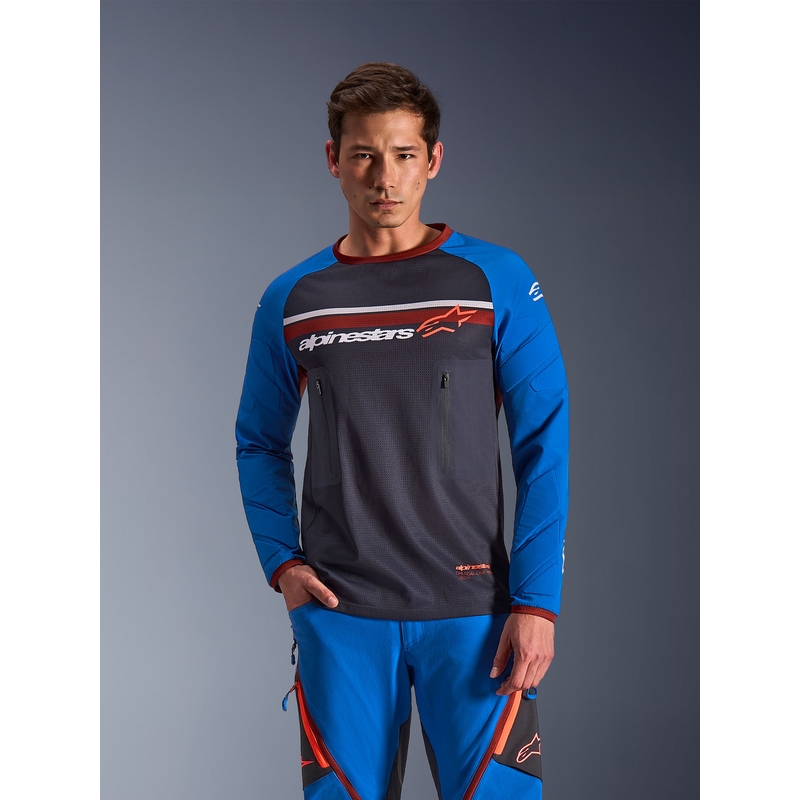 Alpinestars Maxdura Dua motokrossz mez sötétszürke-kék-narancssárga