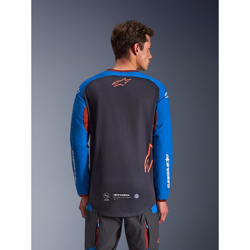 Alpinestars Maxdura Dua motokrossz mez sötétszürke-kék-narancssárga