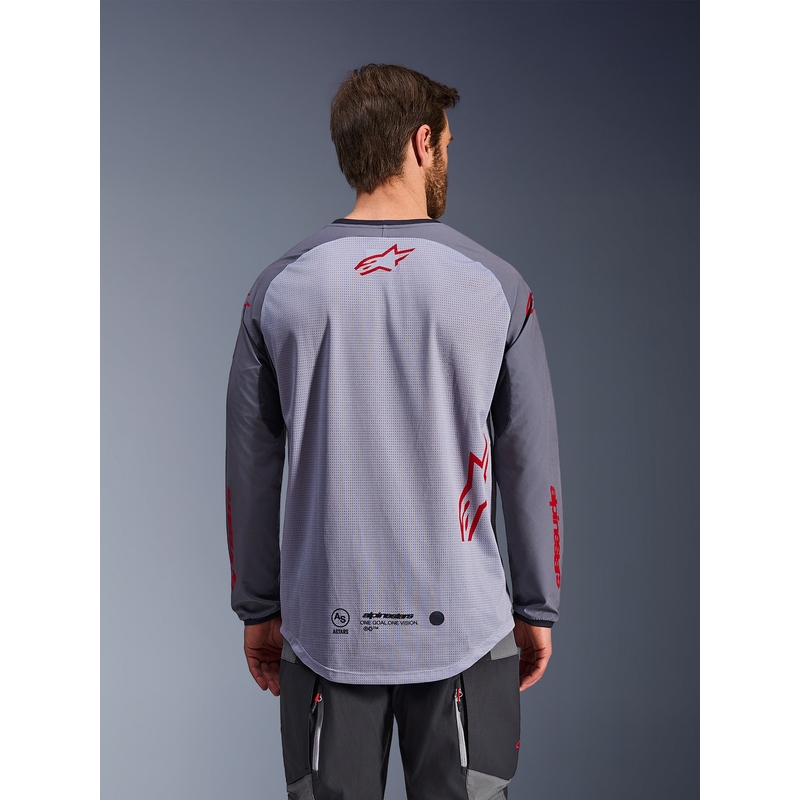 Alpinestars Maxdura Dua motokrossz mez világosszürke-sötétszürke-narancssárga