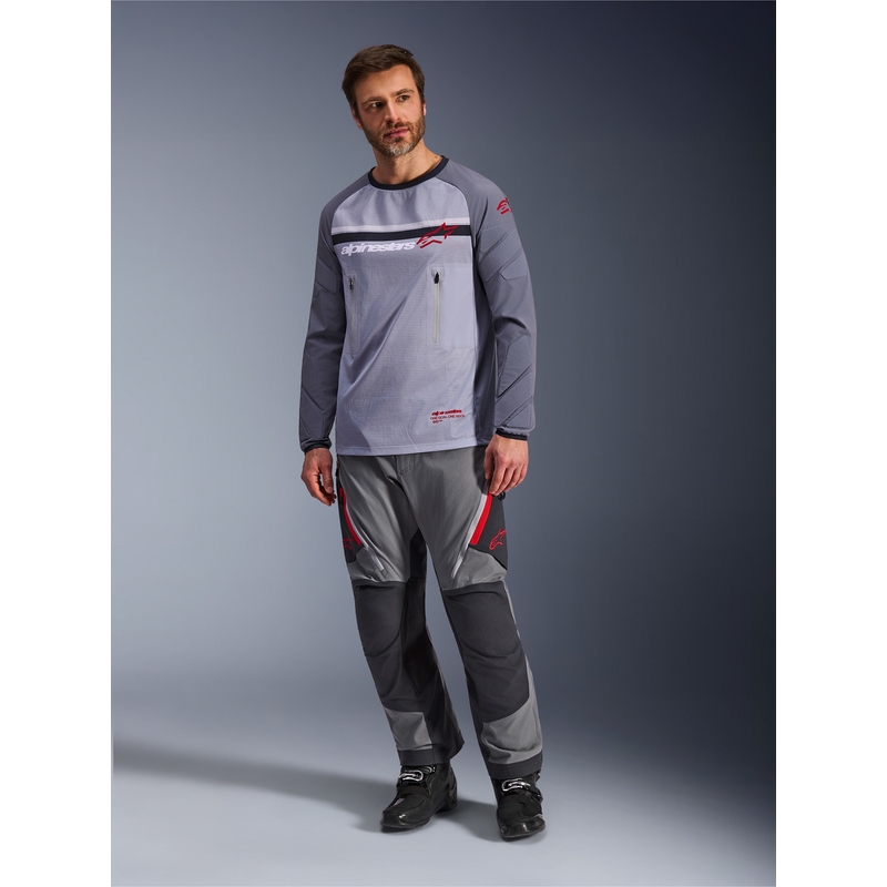 Alpinestars Maxdura Dua motokrossz mez világosszürke-sötétszürke-narancssárga